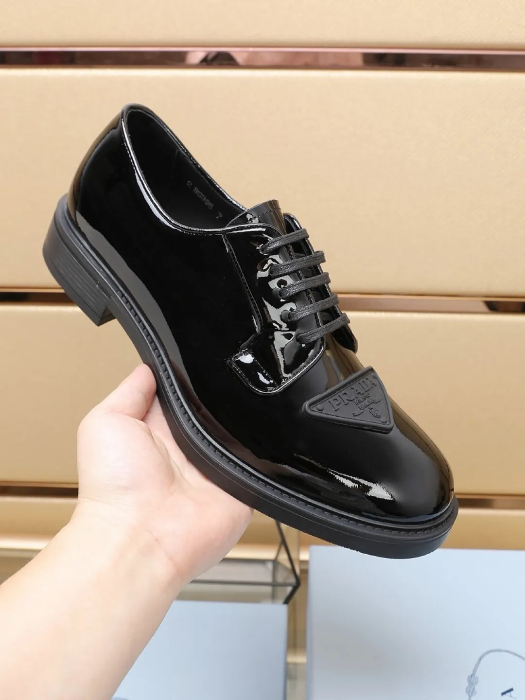 P640💰🔥《PRADA》👏Latest • High-end top brand luxury ~ purchasing agency, top quality. New fashionable business men's shoes🔜The uppers are made of original open-edge beaded cowhide➕cowhide·lining, with fine workmanship. The original stylish and soft combination wear-resistant and non-slip outsole is light and comfortable on the feet. The real thing looks better in real life. Size: 38/45